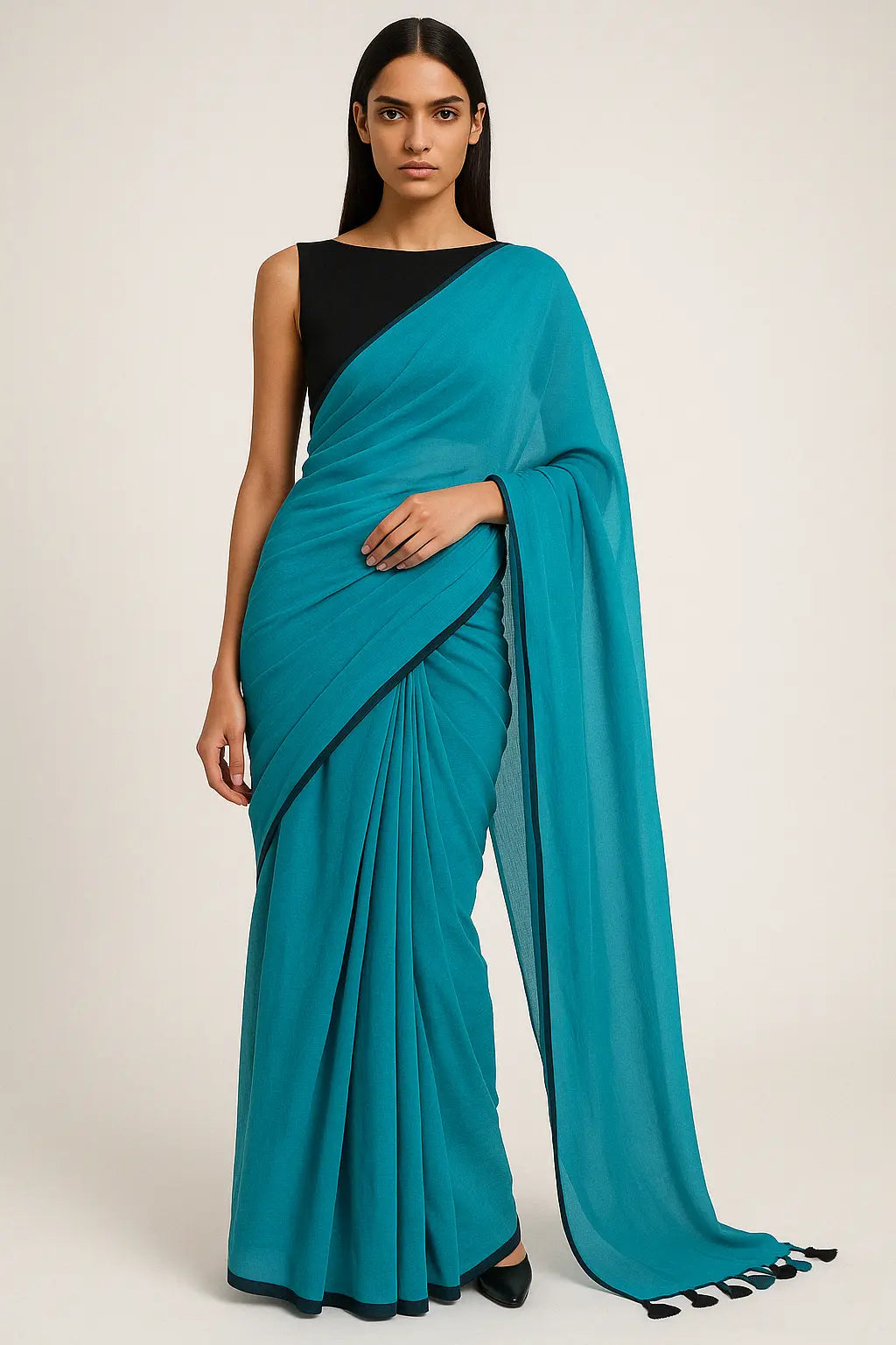 LUSH CALM | Mul Cotton | Indidha Saree