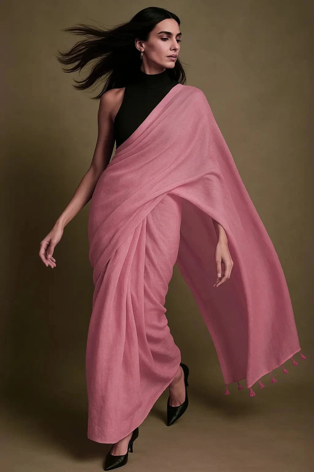 DUSTY ROSE | Mul Cotton | Indidha