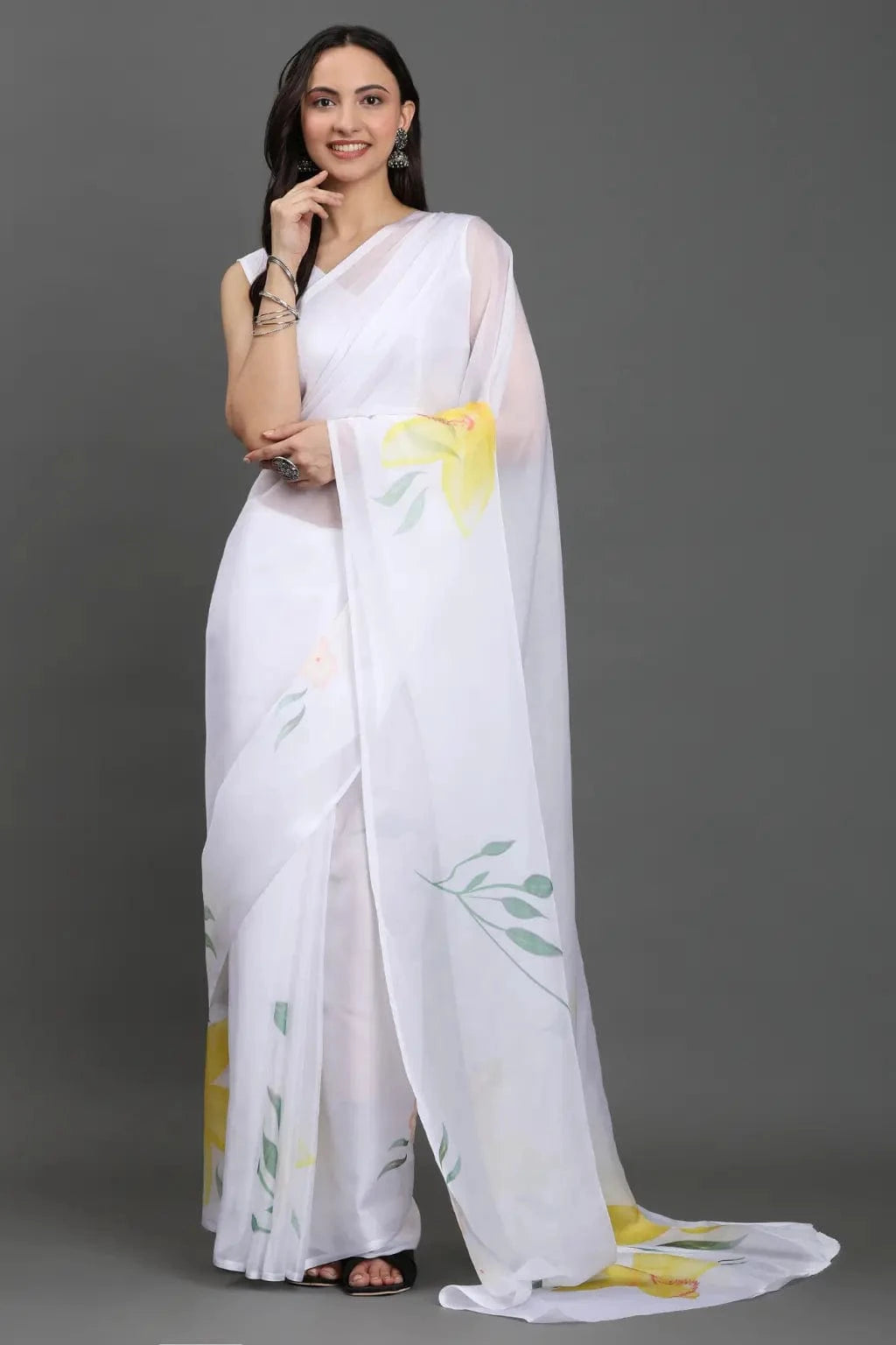 ETHEREAL PETALS | Organza | Indidha Saree