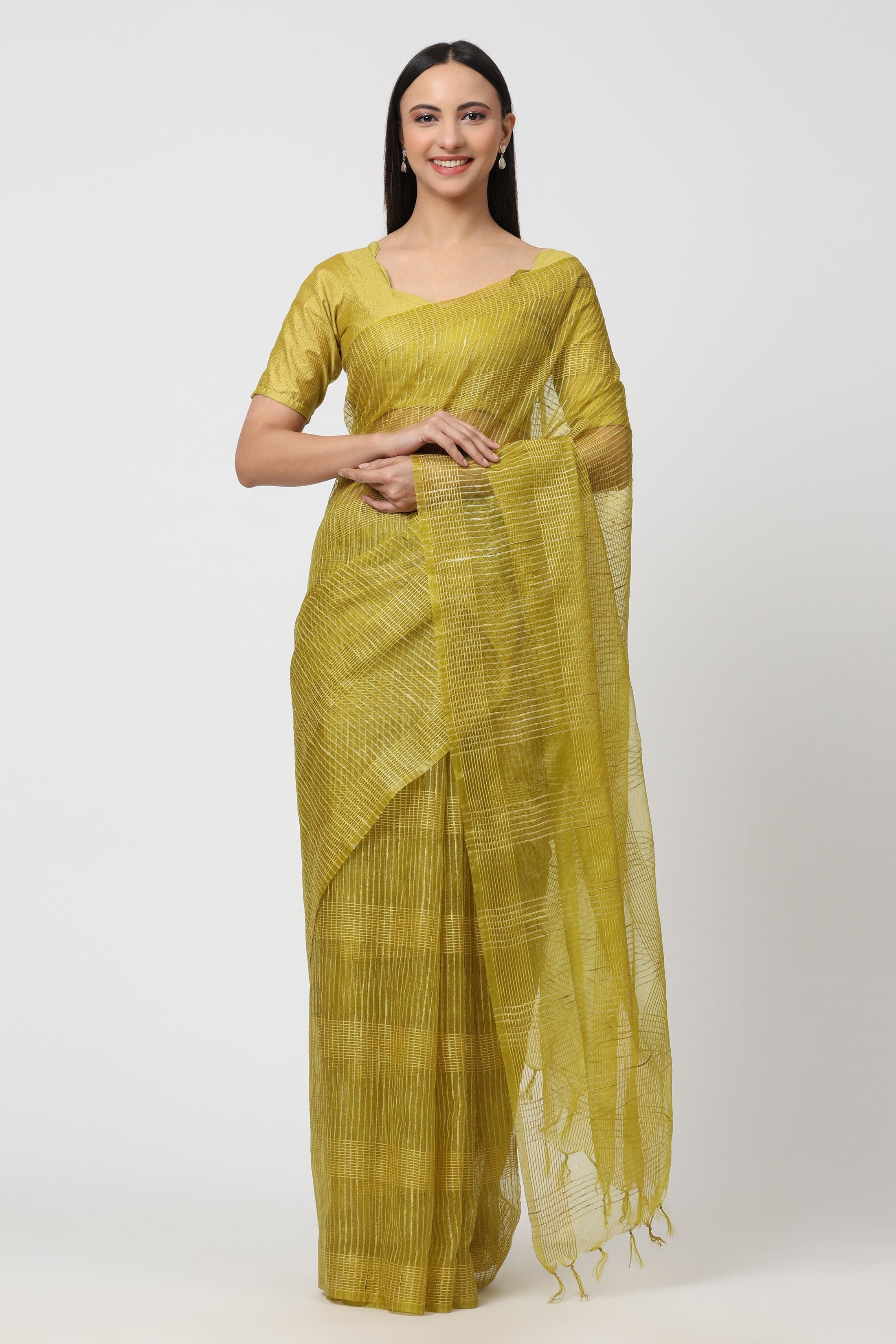 GOLDEN BREEZE | Kota Doria | Indidha Saree