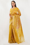 National Handloom, BGP Saree HALDI GLOW | Muga Silk | Indidha Saree