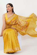 National Handloom, BGP Saree HALDI GLOW | Muga Silk | Indidha Saree