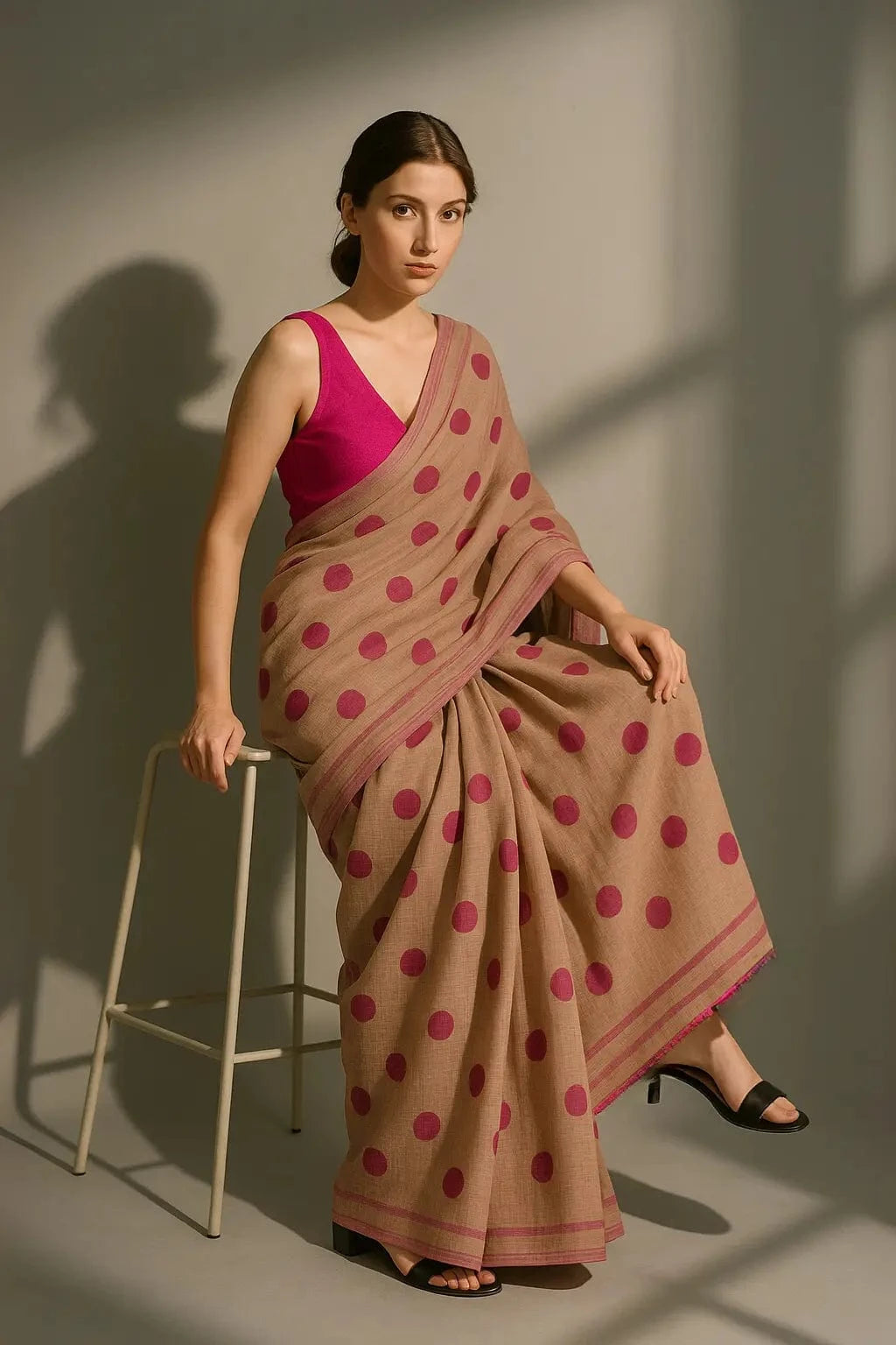 KOMAL TARA | Mul Cotton | Indidha Saree