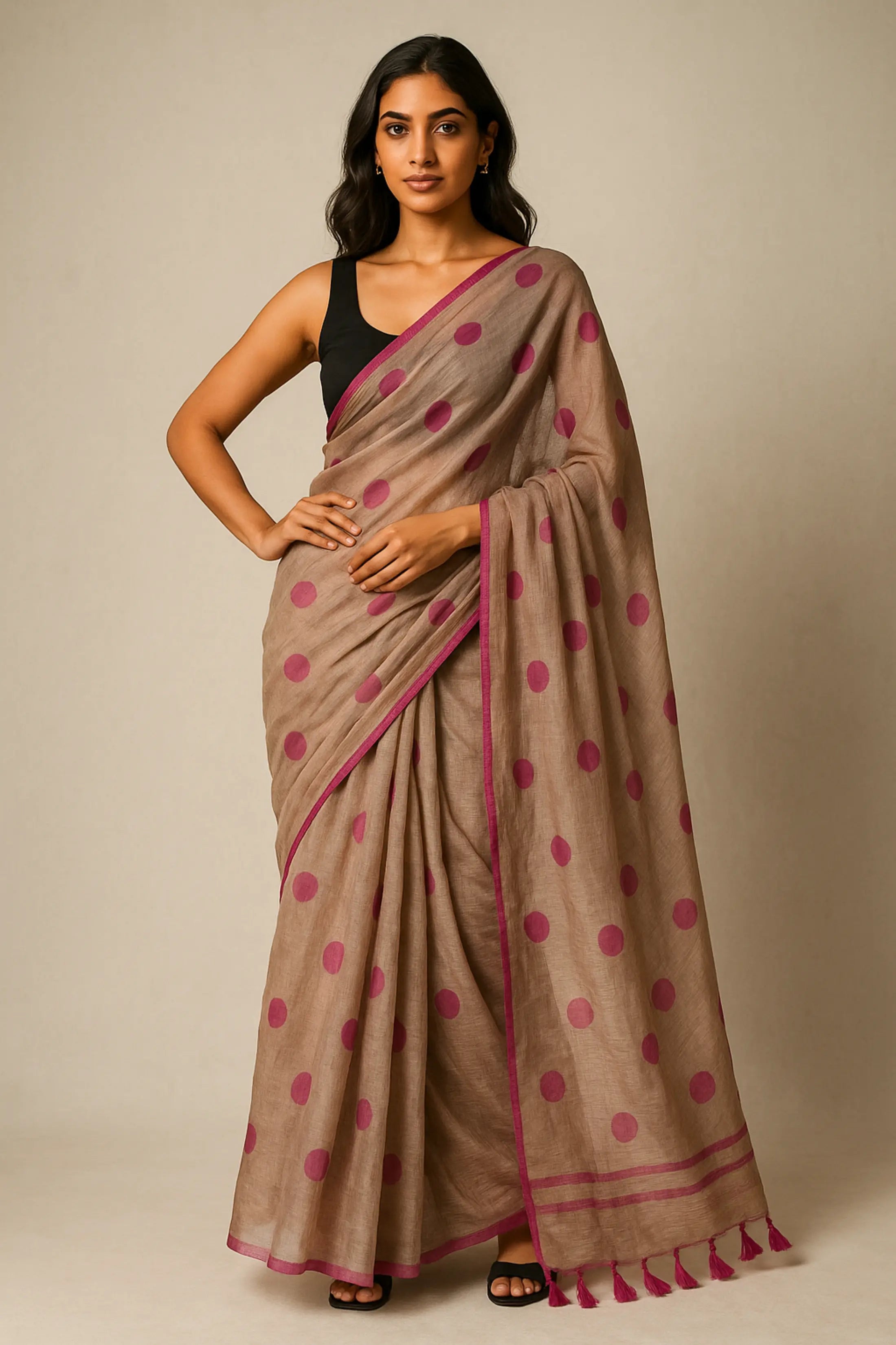 KOMAL TARA | Mul Cotton | Indidha Saree