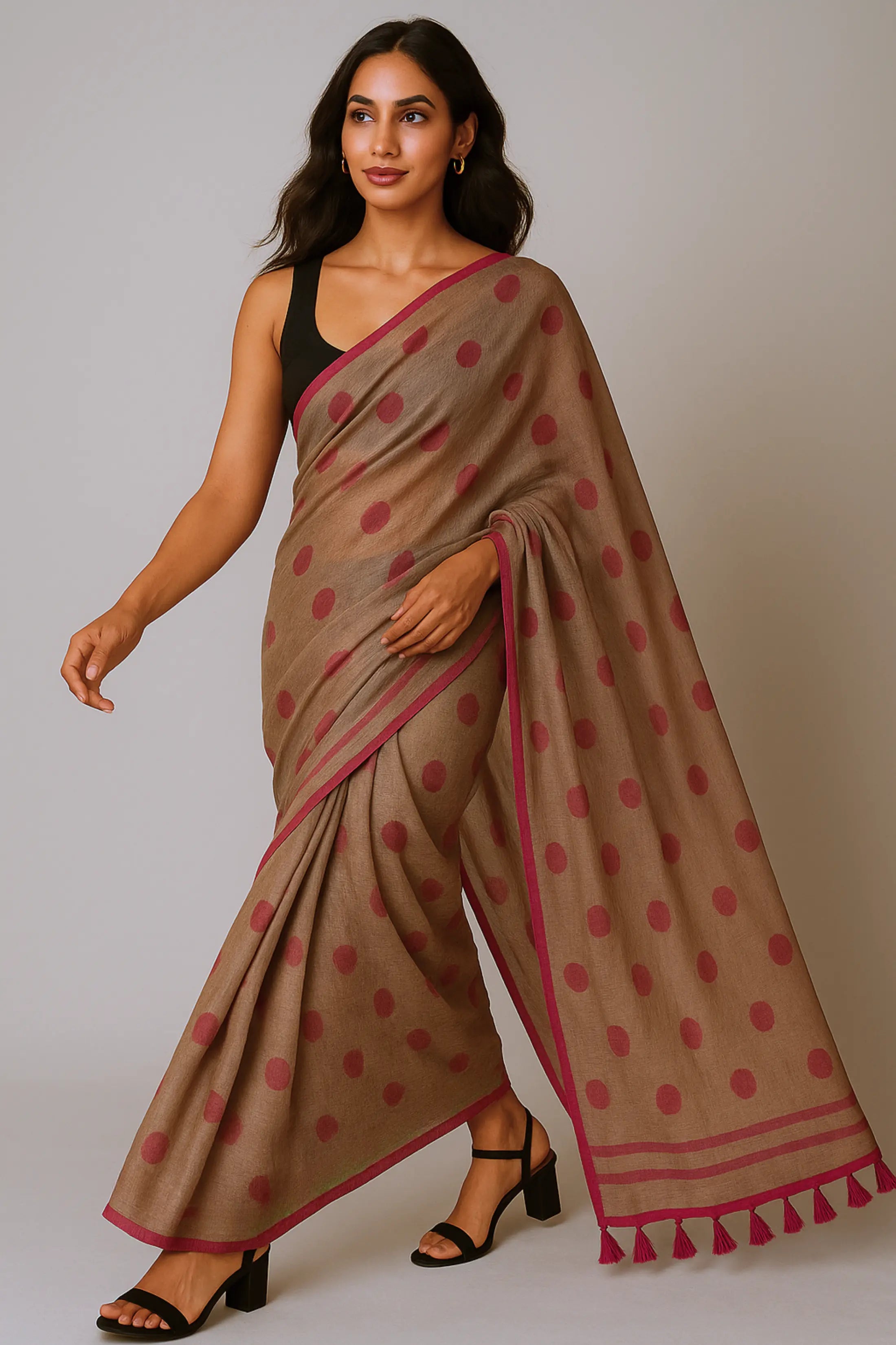 KOMAL TARA | Mul Cotton | Indidha Saree