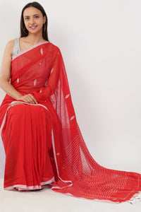 Puja Malakar, Fulia Saree LALIMA | Mul Cotton | Indidha Saree