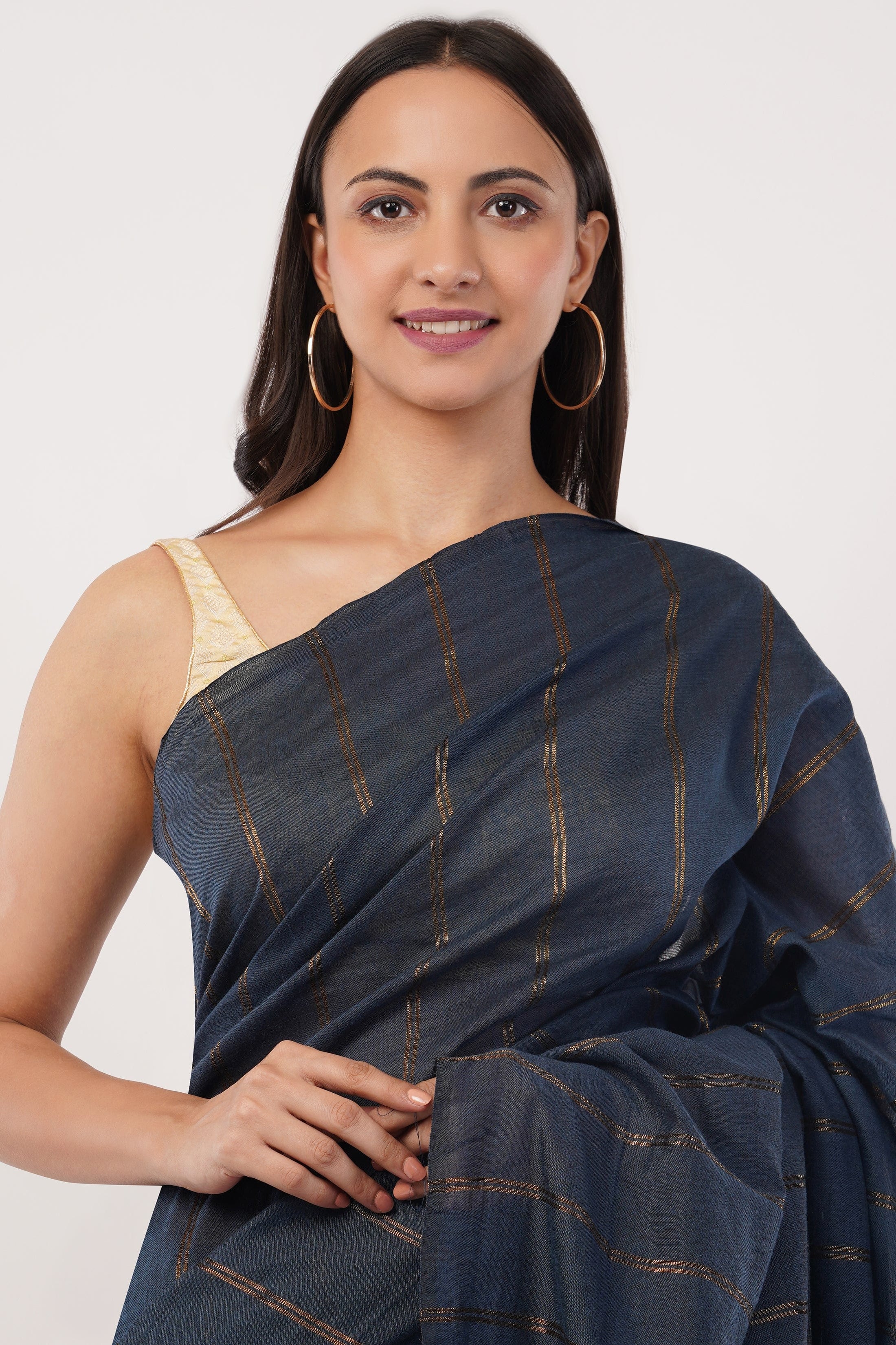 Suman SantiPur Saree KHADI LUXE CHARM | Khadi Cotton | Indidha Saree