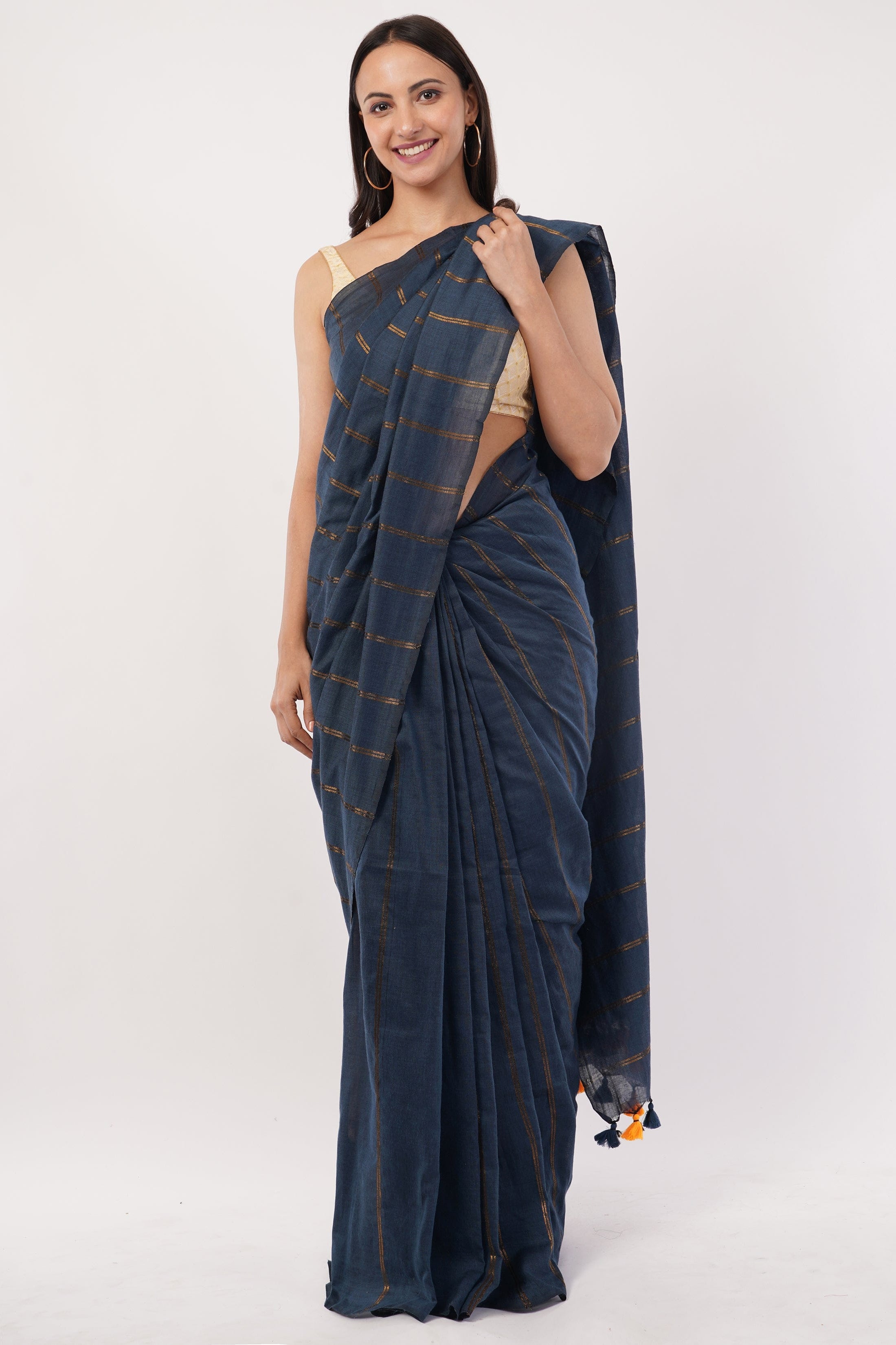 Suman SantiPur Saree KHADI LUXE CHARM | Khadi Cotton | Indidha Saree