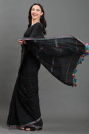 MIDNIGHT KANTHA | Pure Cotton | Indidha Saree -  Black Cotton Saree with Kantha Work | Buy Online  Buy our Pure Cotton Kantha Saree online. Features hand-stitched Kantha work, soft cotton fabric, and a stylish design. Perfect for everyday elegance.