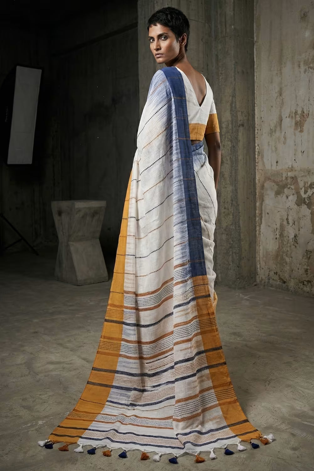 PRABHA | Assam Mercerized Cotton | Indidha Saree