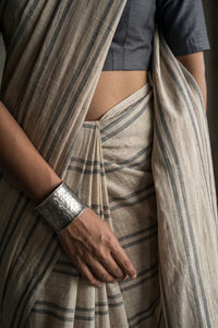 Chalk & Slate | Slub Cotton | Indidha Saree