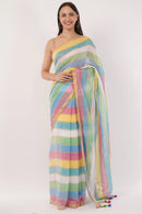 Puja Malakar, Fulia Saree PRISMATIC ELEGANCE | Mul cotton | Indidha Saree