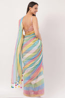 Puja Malakar, Fulia Saree PRISMATIC ELEGANCE | Mul cotton | Indidha Saree