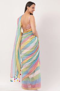 Puja Malakar, Fulia Saree PRISMATIC ELEGANCE | Mul cotton | Indidha Saree