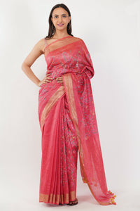 National Handloom, BGP Saree ROSY AURA | Muga Silk | Indidha Saree