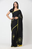 Puja Malakar, Fulia Saree SUNSET ROSE | Mul Cotton | Indidha Saree