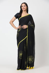 Puja Malakar, Fulia Saree SUNSET ROSE | Mul Cotton | Indidha Saree