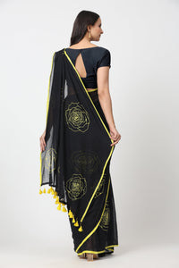 Puja Malakar, Fulia Saree SUNSET ROSE | Mul Cotton | Indidha Saree