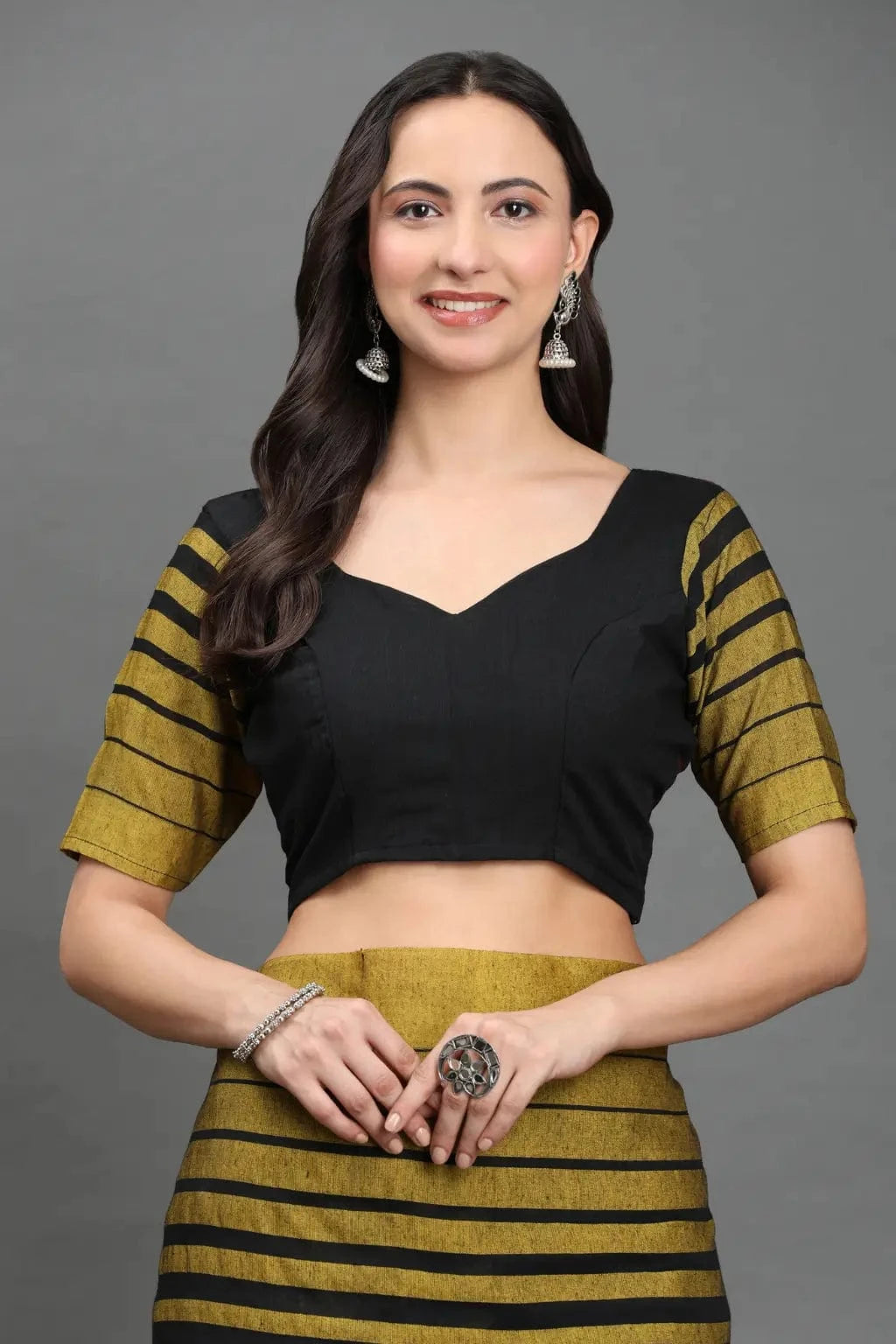 TEZ TARAANA | Pure Cotton | Indidha Saree -  Handloom Pure Cotton Saree in Mustard, Red & Black | Indidha  Shop this stunning handloom pure cotton saree in golden mustard, red & black. Lightweight, breathable & artisan-crafted. Perfect for festive, formal & everyday grace.