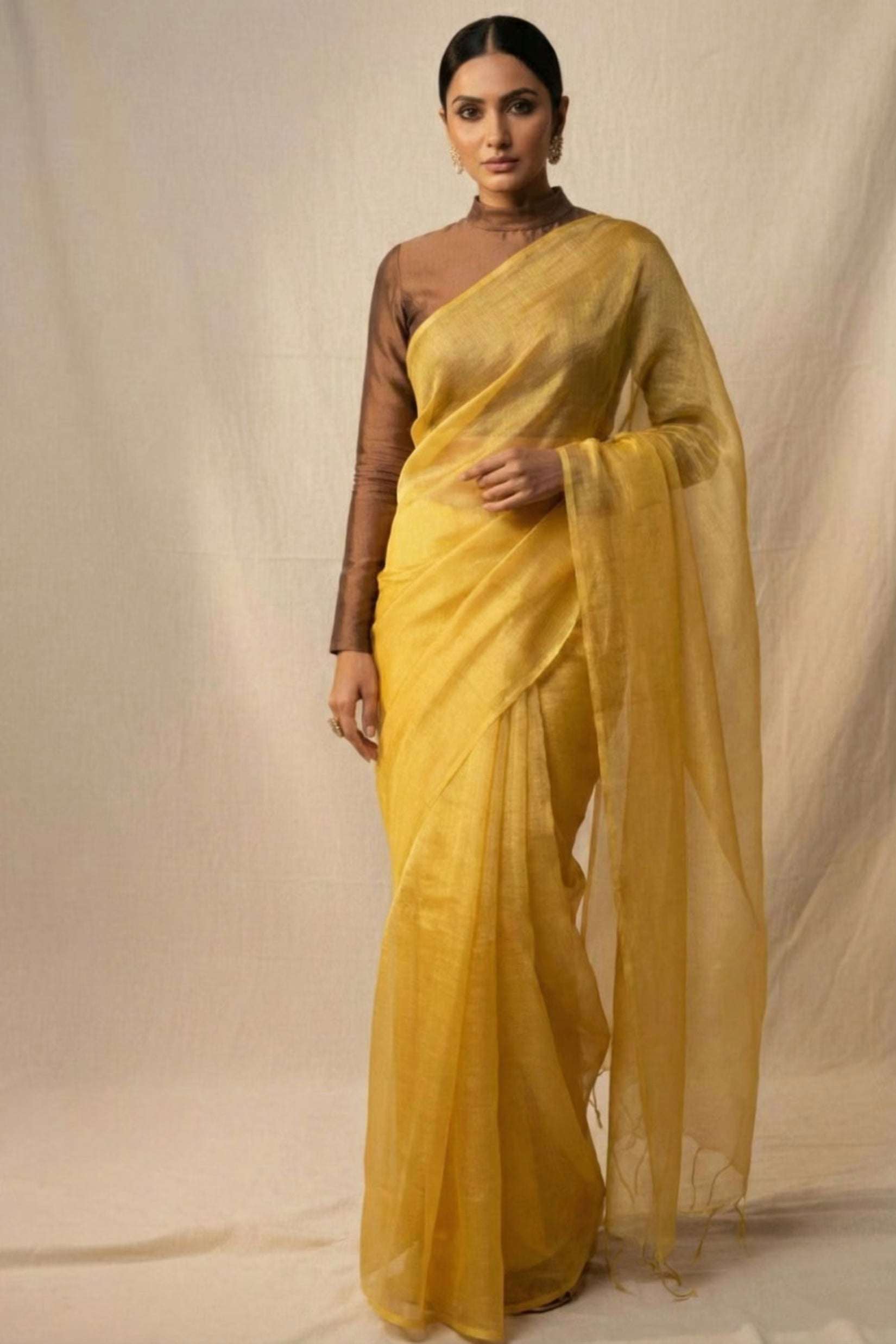 Melted Sun | Tissue | Indidha Saree