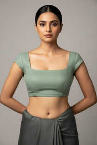 Leaf Quiet | Mul Cotton | Blouse Fabric