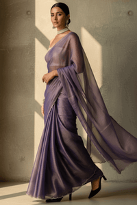 Amethyst | Handloom Tissue | Indidha Saree
