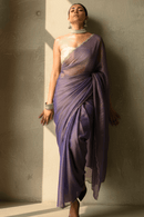 Amethyst | Handloom Tissue | Indidha Saree