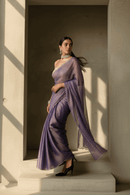 Amethyst | Handloom Tissue | Indidha Saree