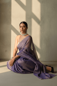 Amethyst | Handloom Tissue | Indidha Saree