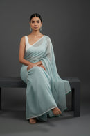AQUA MIST | Mul Cotton | Indidha Saree
