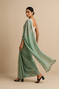 AQUA MIST | Mul Cotton | Indidha Saree