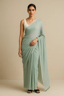 AQUA MIST | Mul Cotton | Indidha Saree