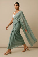 AQUA MIST | Mul Cotton | Indidha Saree