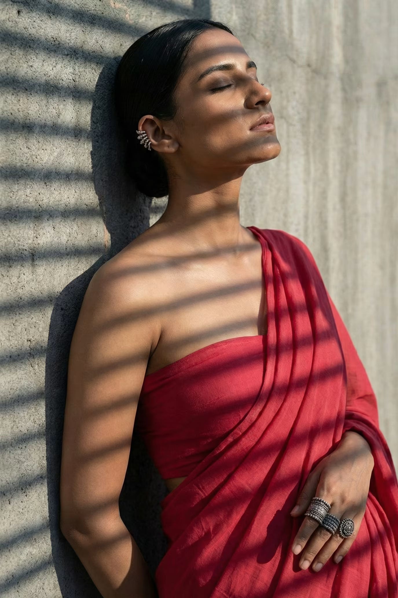 Rouge Still | Mul Cotton | Indidha Saree