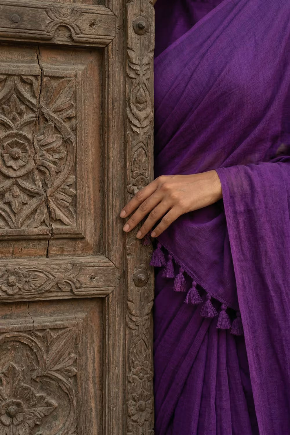 Gulnaar Gaze | Mul Cotton | Indidha Saree