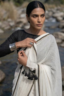 City Monochrome | Mul Cotton | Indidha Saree