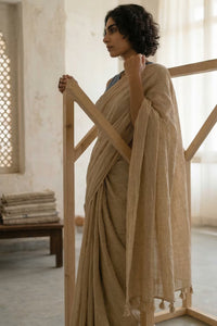 Chandan Leher | Mul Cotton | Indidha Saree