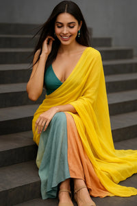 FOREST GUMP | Cotton | Indidha Saree -  Buy Cotton Sarees online | Indidha  Shop Cotton Saree by Indidha. A perfect blend of tradition and comfort, offering timeless elegance for every occasion.