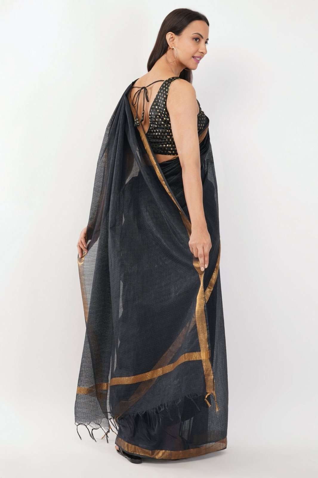 BLACK GOLD | Kota Doria | Indidha Saree