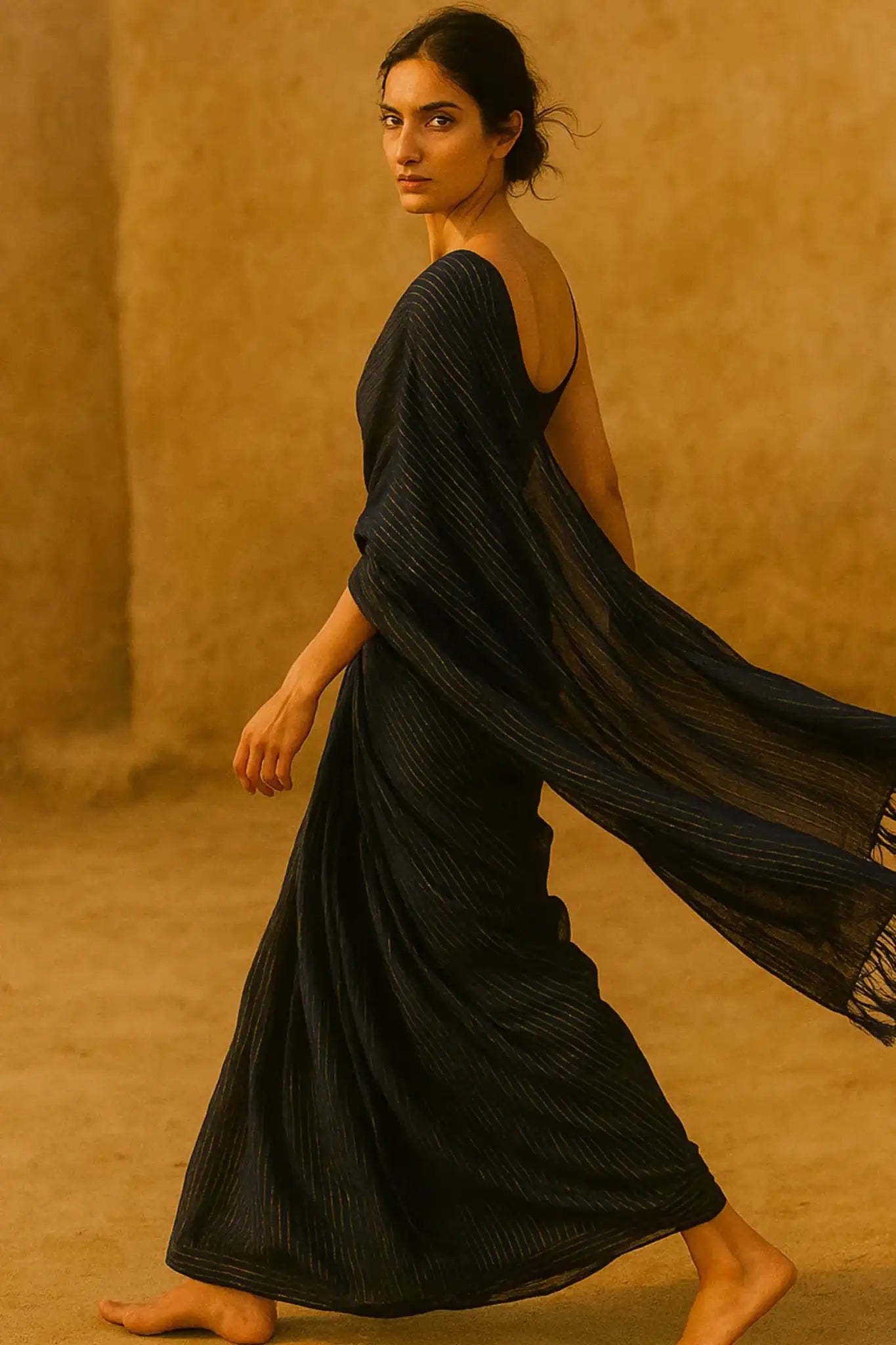 BLUE LAGOON | Cotton | Indidha Saree