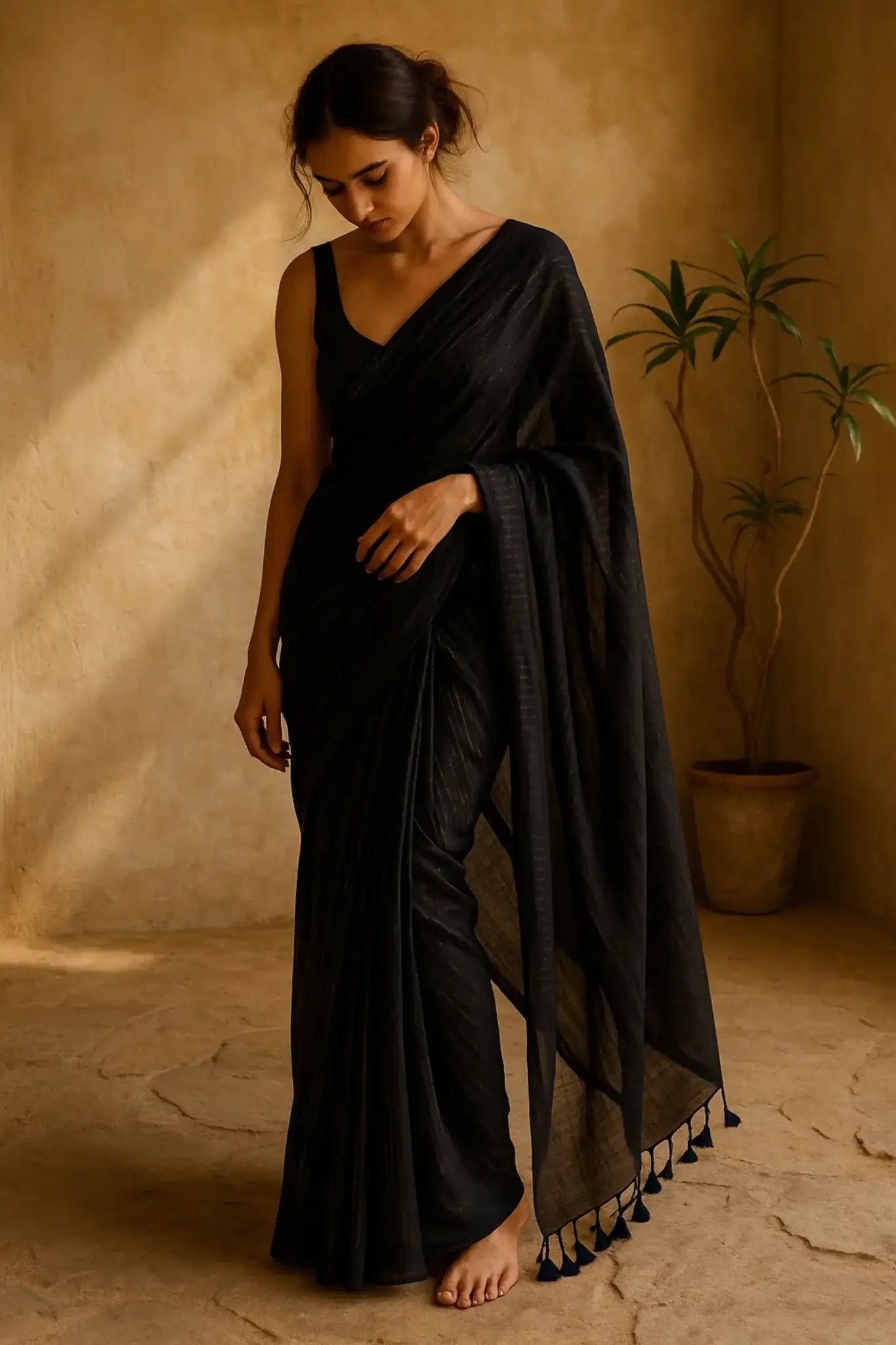 BLUE LAGOON | Cotton | Indidha Saree