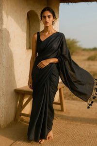 BLUE LAGOON | Cotton | Indidha Saree