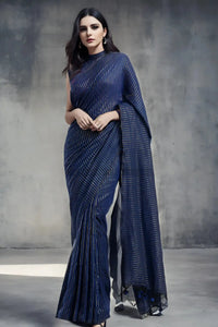 BLUE SPARKLE | Cotton | Indidha Saree