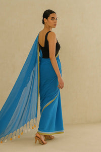 BLUEBELL BLISS | Mul Cotton | Indidha Saree