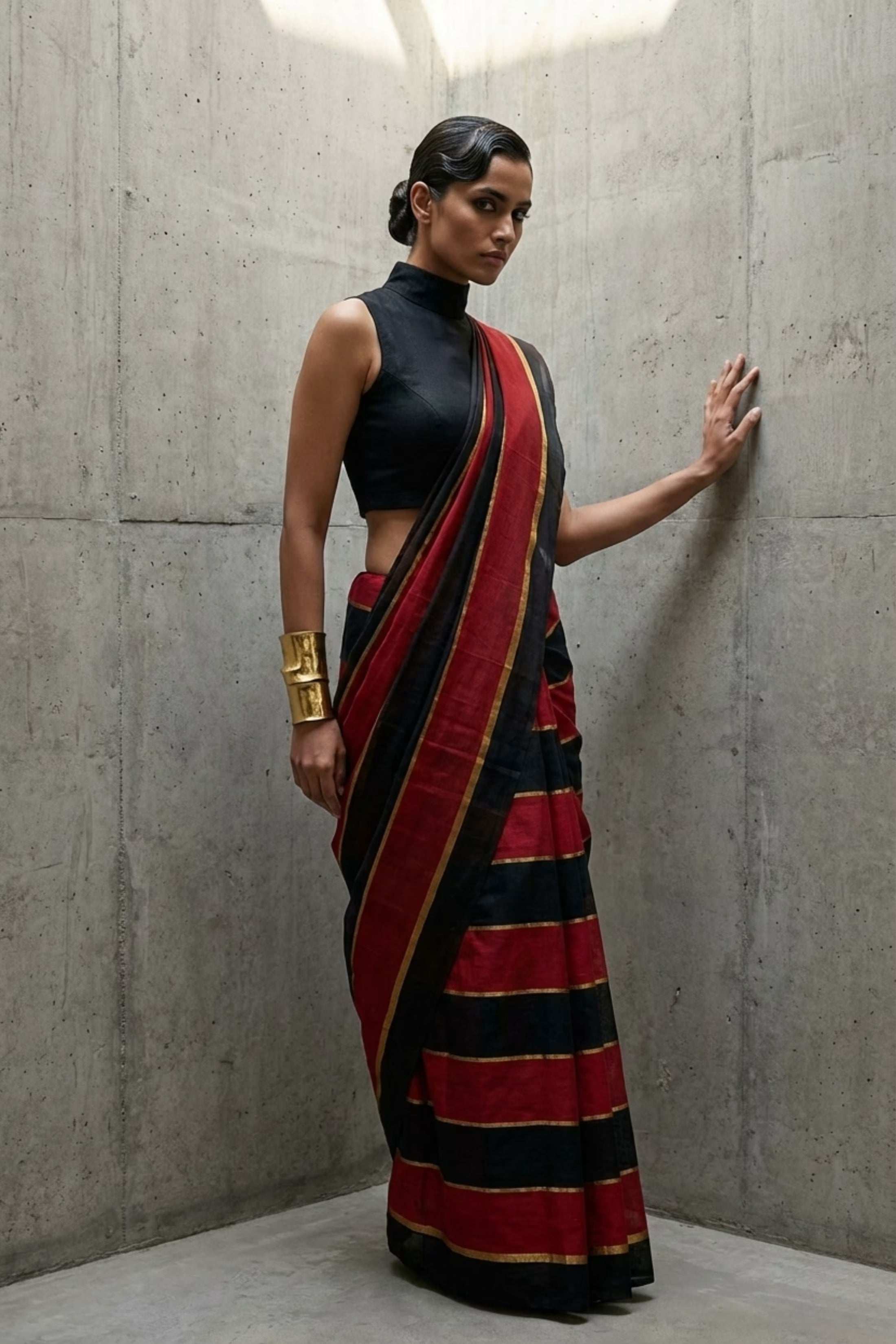 Rakt | Mul Cotton | Indidha Saree