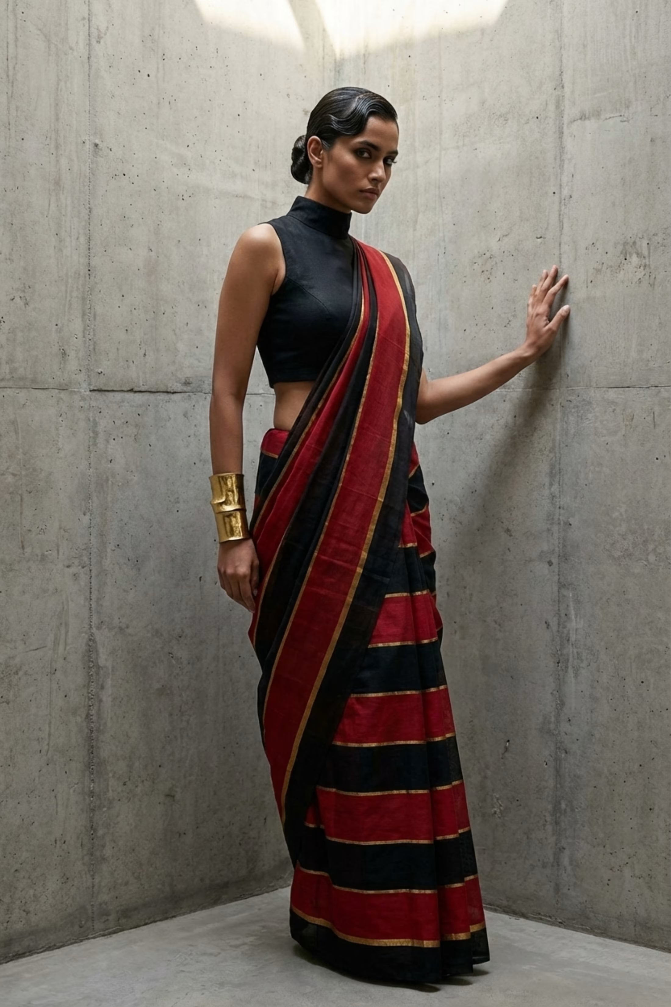 Rakt | Mul Cotton | Indidha Saree