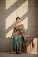 Bronze Bloom | Tissue Cotton | Indidha Saree