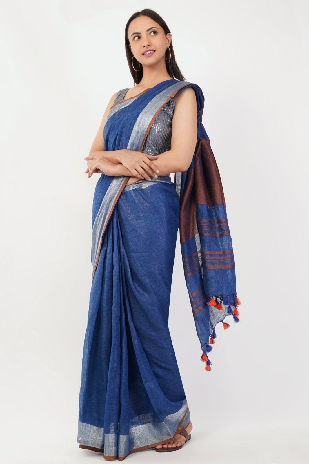 CAPUCHIN | Linen by Linen | Indidha Saree