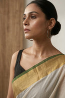Whisper in Gold | Mul Cotton | Indidha Saree