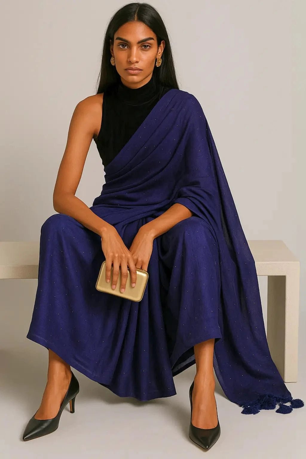 CELESTIAL BLUE | Cotton | Indidha Saree